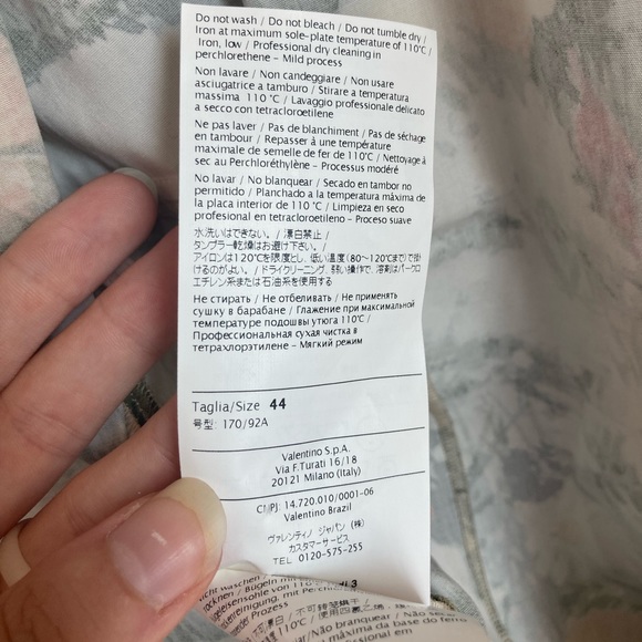 Red Valentino Floral Fit & Flare Dress Size 44 - Picture 9 of 9